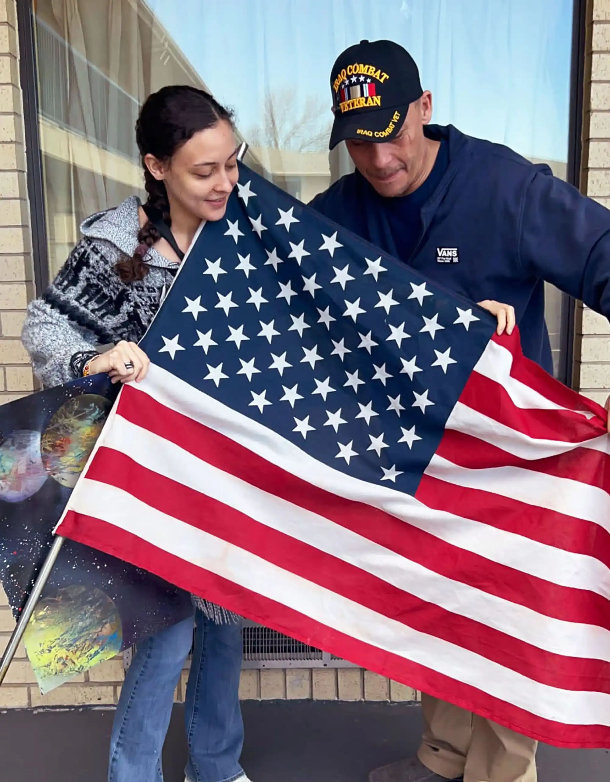 Proud father US War Veteran David Haave, takes these special moments, to cherish God, Country, and family, St. Robert, MO, USA 2024,,,